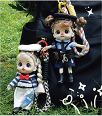 LUOLIFEN DOLL - POLICE AND SAILORS - TRENDY DOLLS - PHONE PENDANT
