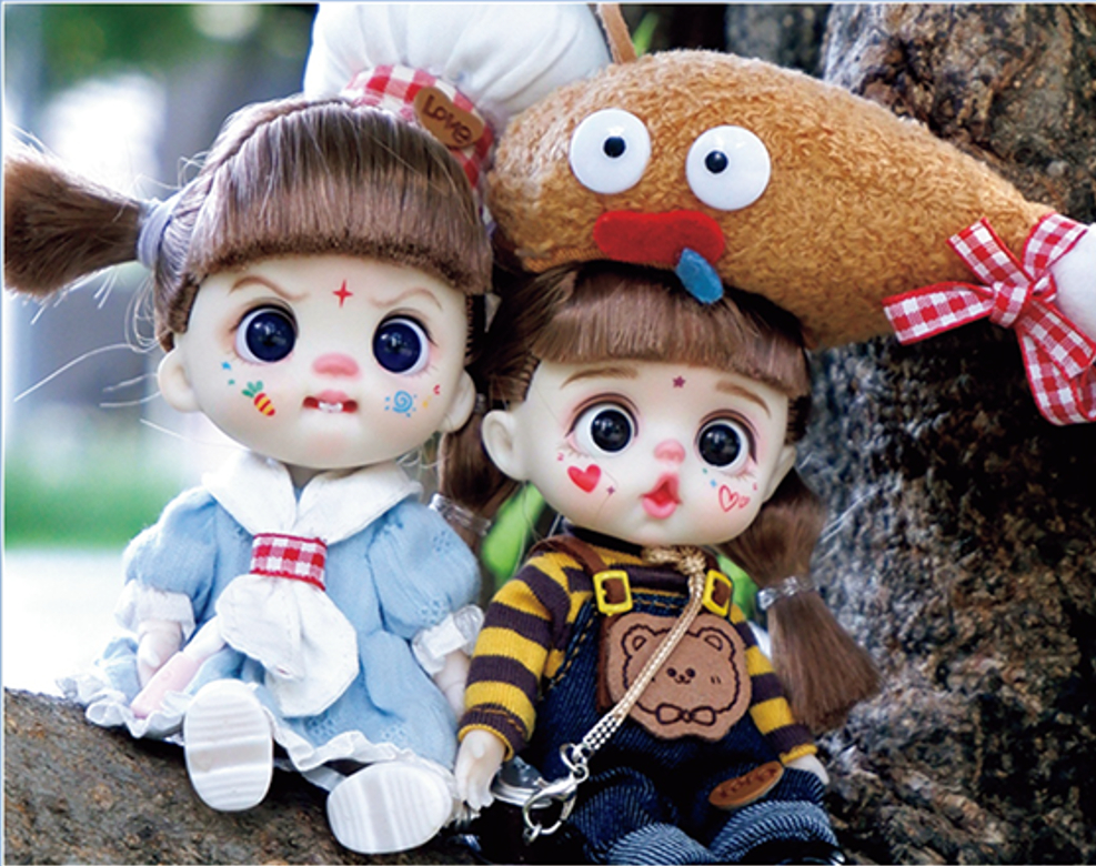 LUOLIFEN DOLL - SWEETHEART CUTE CHEF - TRENDY DOLLS - PHONE PENDANT