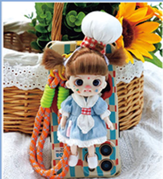 LUOLIFEN DOLL - SWEETHEART CUTE CHEF - TRENDY DOLLS - PHONE PENDANT