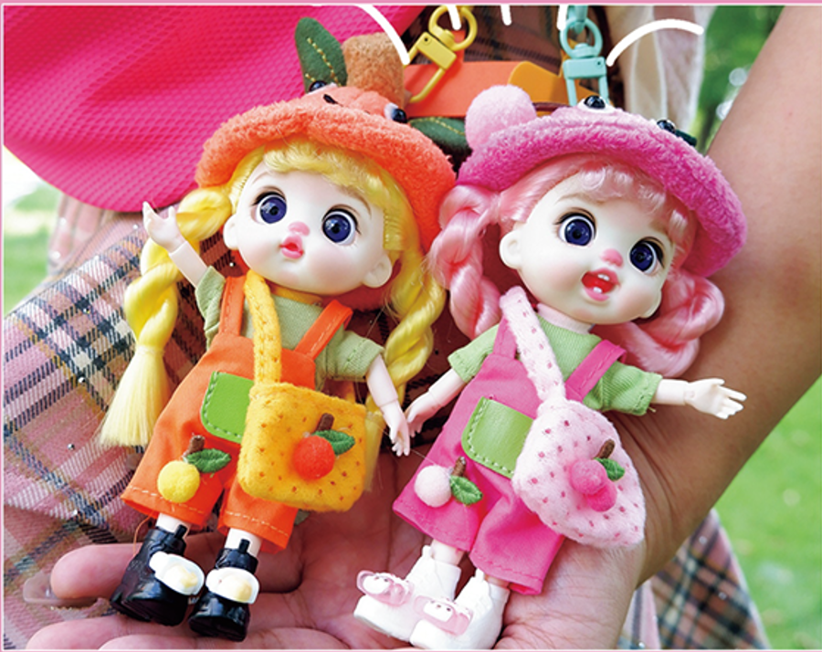 LUOLIFEN DOLL - CUTE FRUIT DOLL - TRENDY DOLLS - PHONE PENDANT