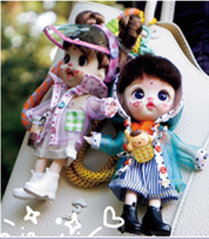 LUOLIFEN DOLL - JUNGLE ADVENTURE - TRENDY DOLLS - PHONE PENDANT