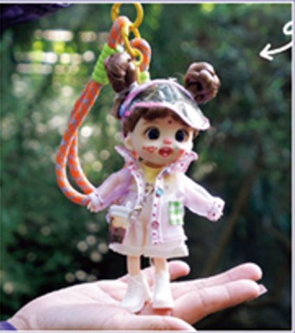 LUOLIFEN DOLL - JUNGLE ADVENTURE - TRENDY DOLLS - PHONE PENDANT