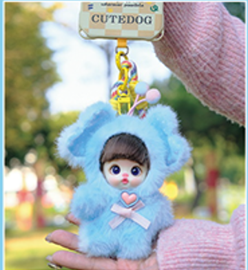 LUOLIFEN DOLL - FLUFFY HEART BABY - TRENDY DOLLS - PHONE PENDANT / BRACELET