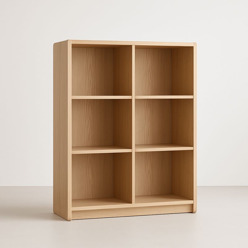 Drewniany regał z dębu