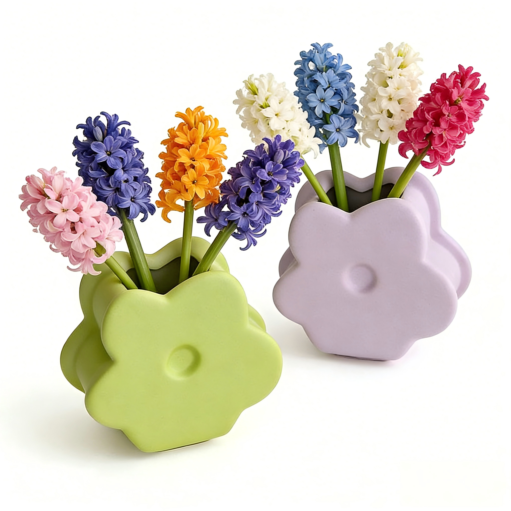 Danish Pastel Flower Shaped Vase