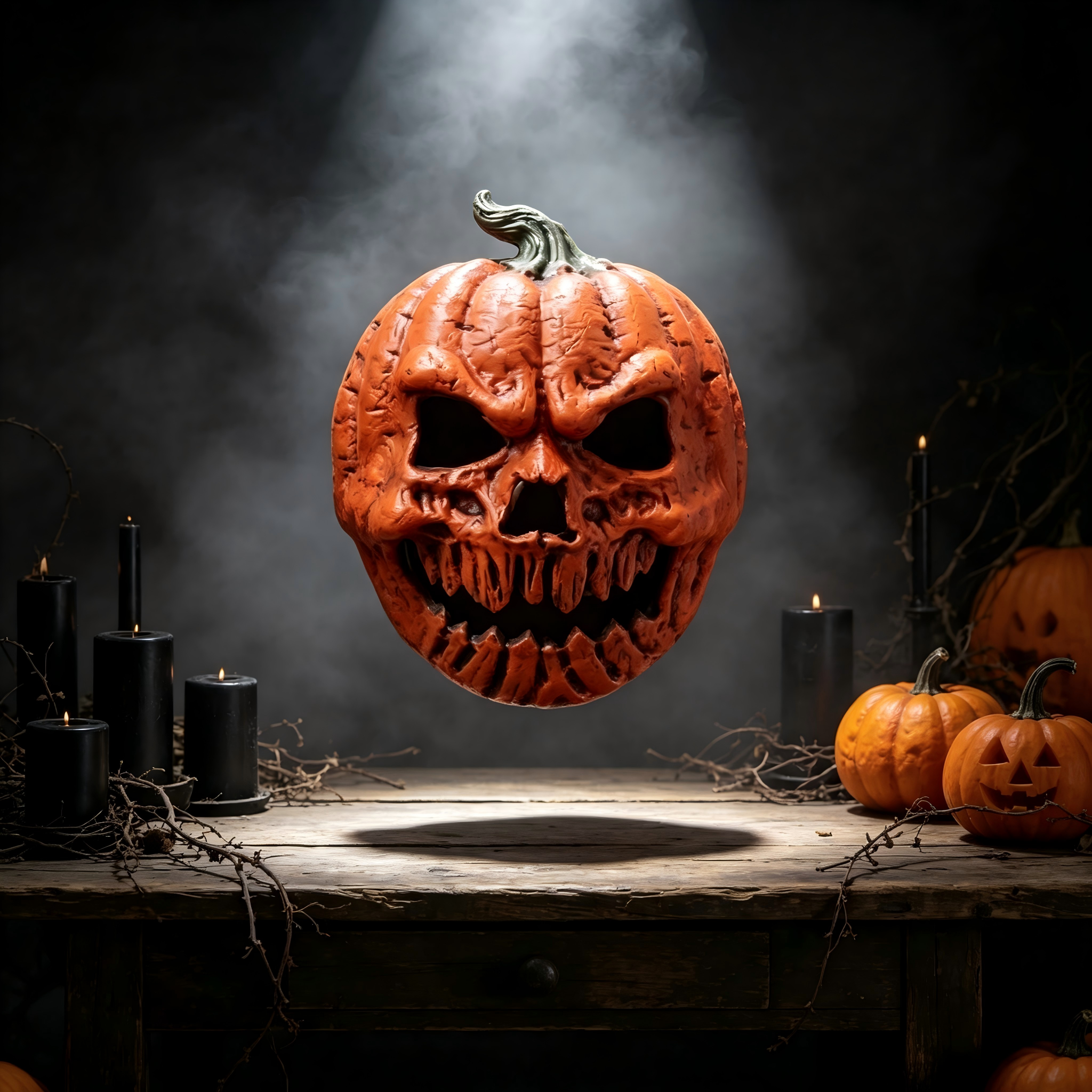 🎃The Evil Jack-O'-Lantern🎃 Premium Pumpkin Skull Horror Mask