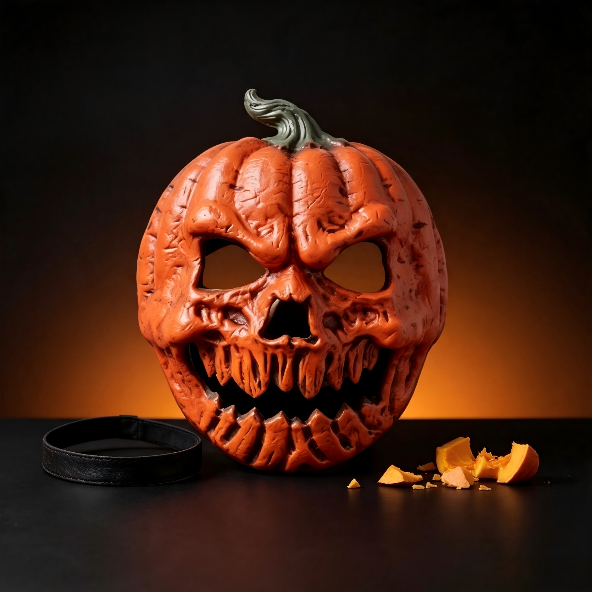 🎃The Evil Jack-O'-Lantern🎃 Premium Pumpkin Skull Horror Mask