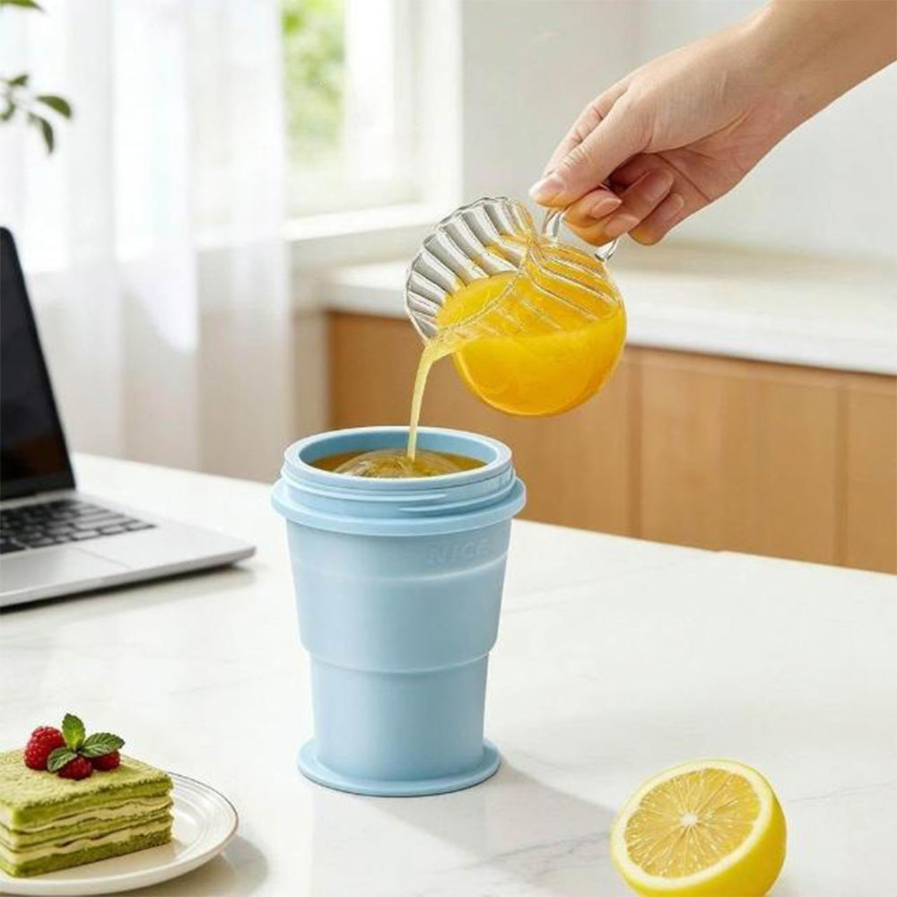 🥤 Portable 2-in-1 Ice Maker Cup Collapsible Easy Release Ice Cup