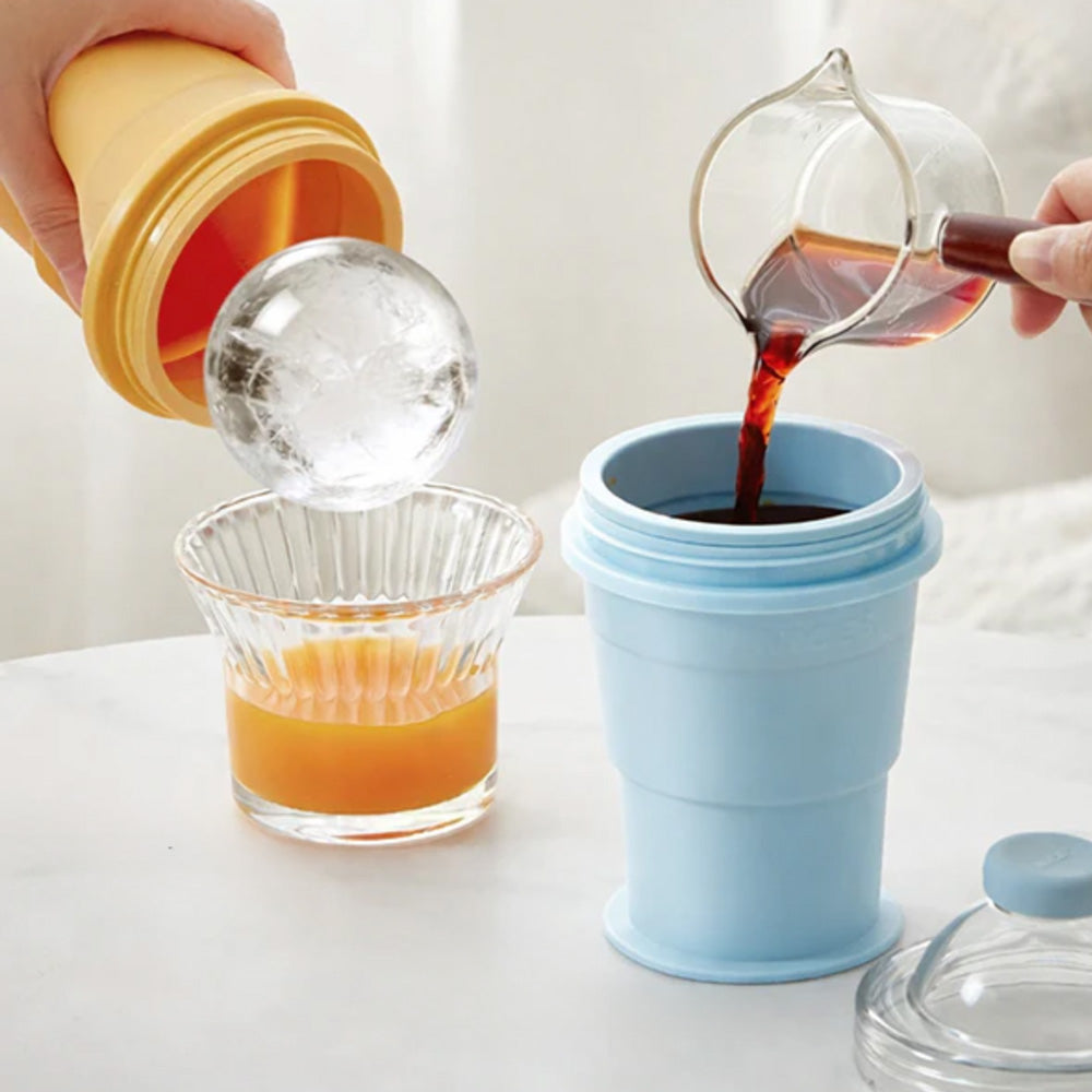 🥤 Portable 2-in-1 Ice Maker Cup Collapsible Easy Release Ice Cup