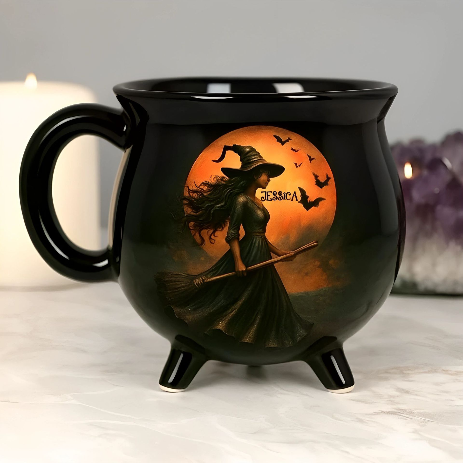 ☕ Sip Magical Brew In Witch Cauldron Mug – 6 Gothic Halloween Wizard Ceramic Cup Styles