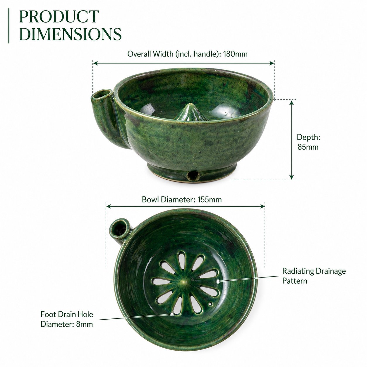 Artisan Ceramic Hydro Bowl