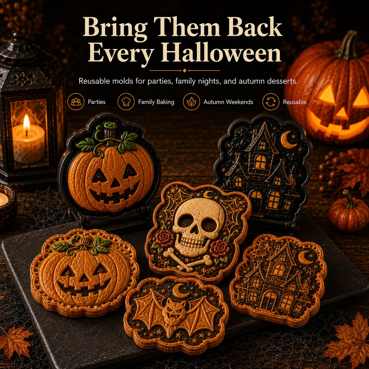 🎃 Halloween Mini Pie Mold Collection🚚 Buy 3+ Get Free Shipping