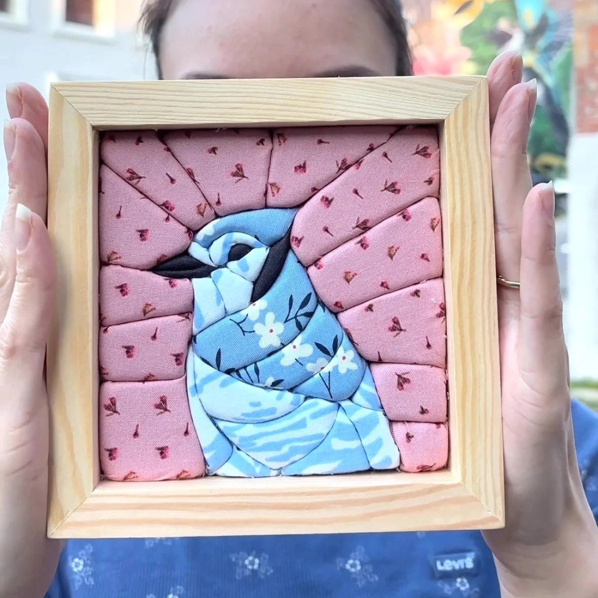 🧵 No-Sew Kinusaiga Fabric Art Kit DIY Layered Tucking Textile Decor