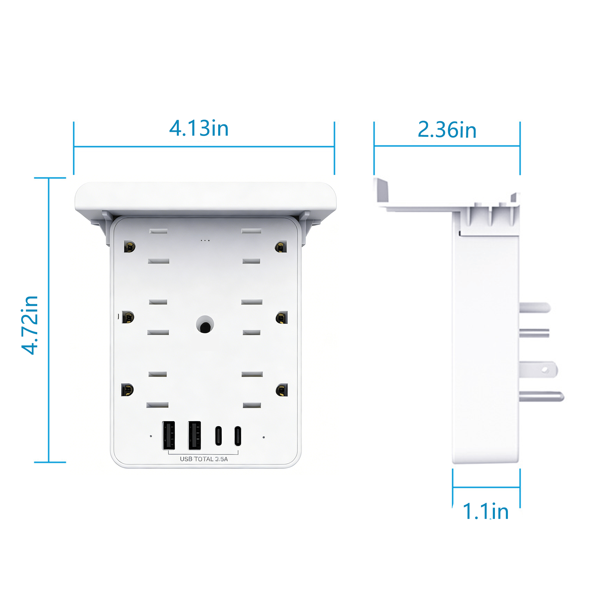 ⚡📱Smart Multi-Socket Charging Strip with Mobile Phone Stand