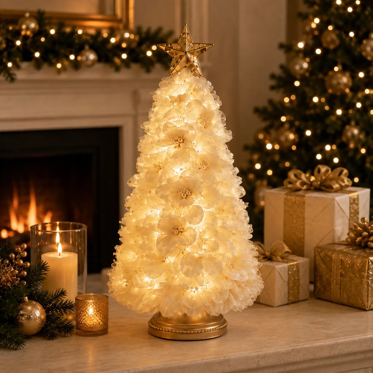 🔥LAST DAY 50% OFF -🎄DIY Lighted Christmas Tree Craft Kit with 6-Hour Timer🌟