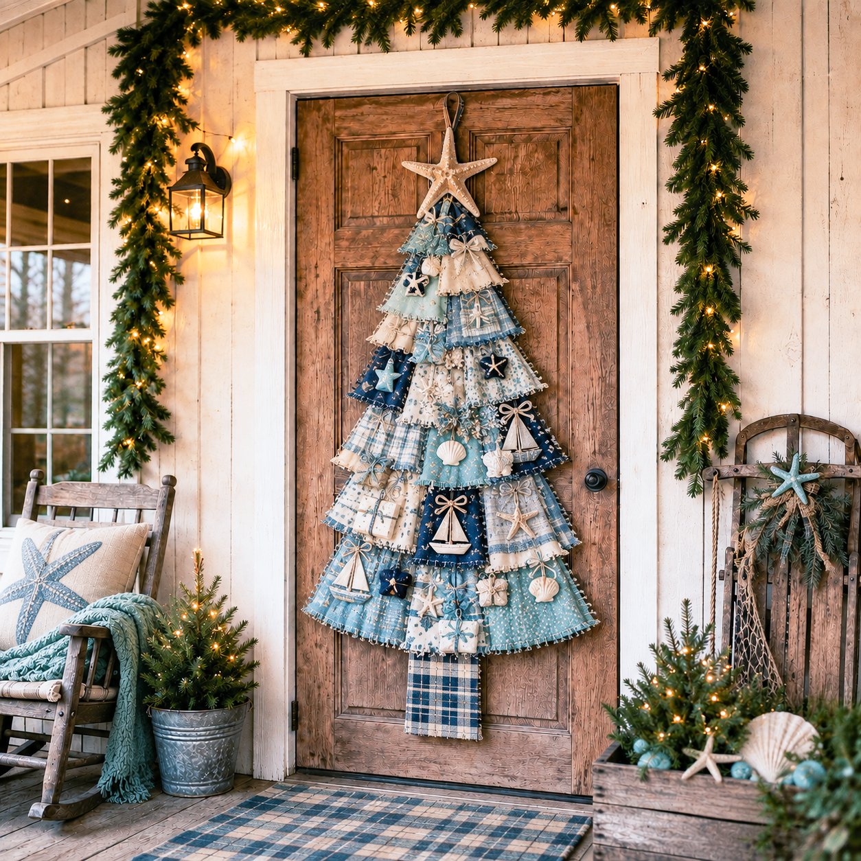 ⏳ Last Day 49% OFF 🎄 DIY Oversized Patchwork Christmas Tree Door Hanging Beginner friendly | Full kit + step-by-step guide 💕