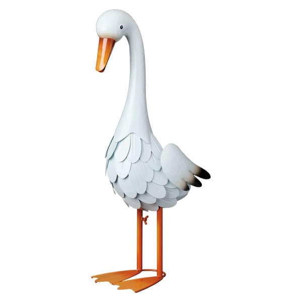 Gcvizuso 24in Large Porch Goose Statue, Goose Tall Garden Statue for Outdoor Lawn Yard Garden Front Yard Backyard Decor