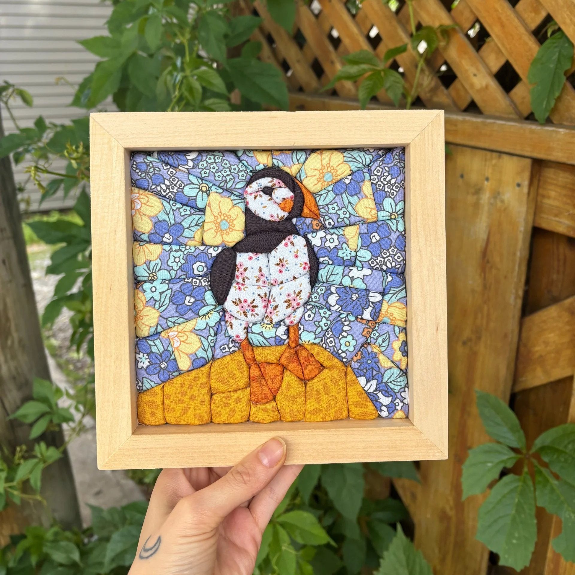 🧵 No-Sew Kinusaiga Fabric Art Kit DIY Layered Tucking Textile Decor