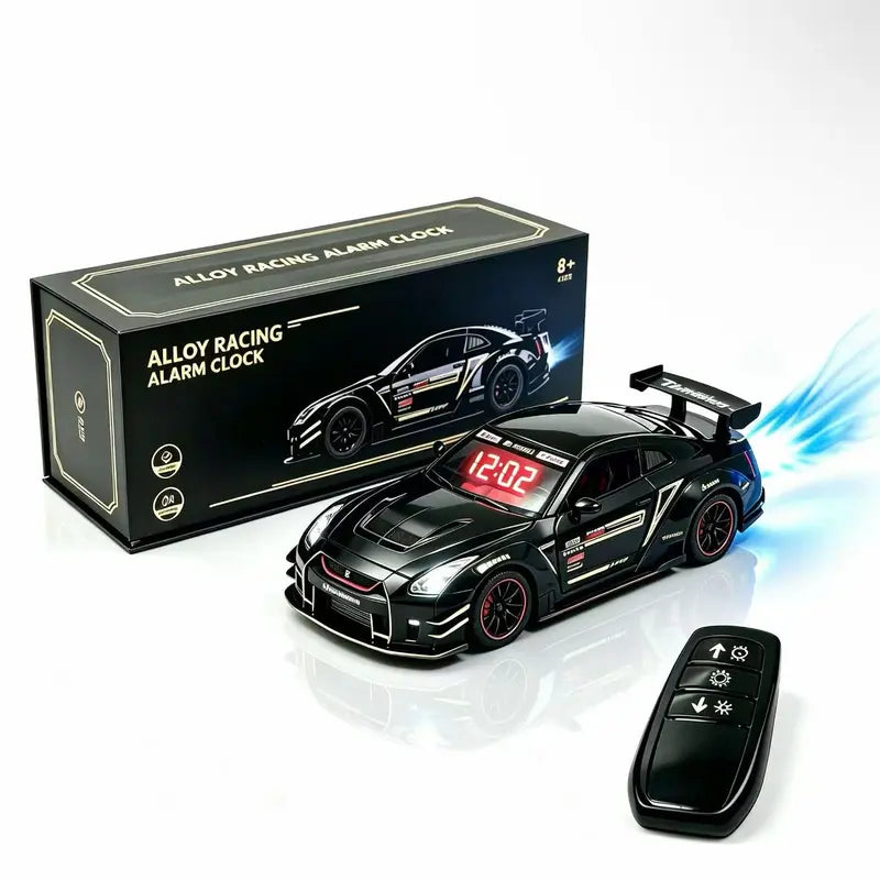 🔥LAST DAY 50% OFF -🚗 Hyper Car Alarm Clock with Realistic Engine Sound & LED Lights ✨