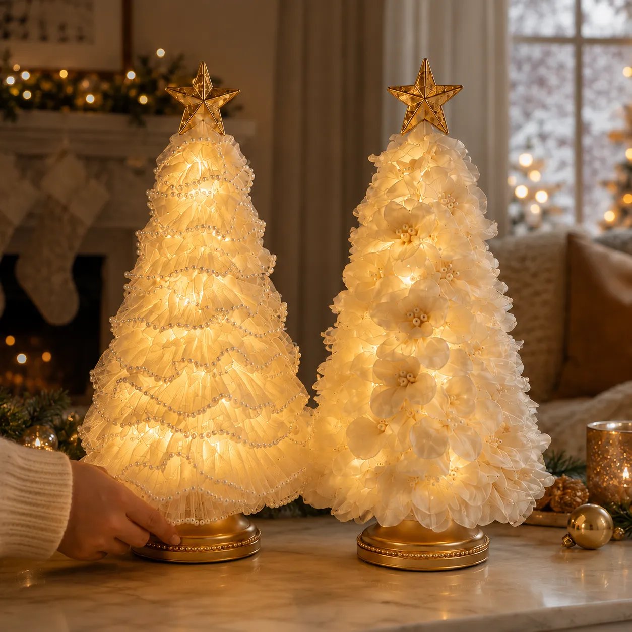 🔥LAST DAY 50% OFF -🎄DIY Lighted Christmas Tree Craft Kit with 6-Hour Timer🌟