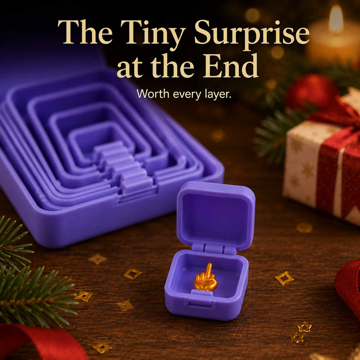 Smooth edges, sturdy lids, and matte purple 3D printed finish
