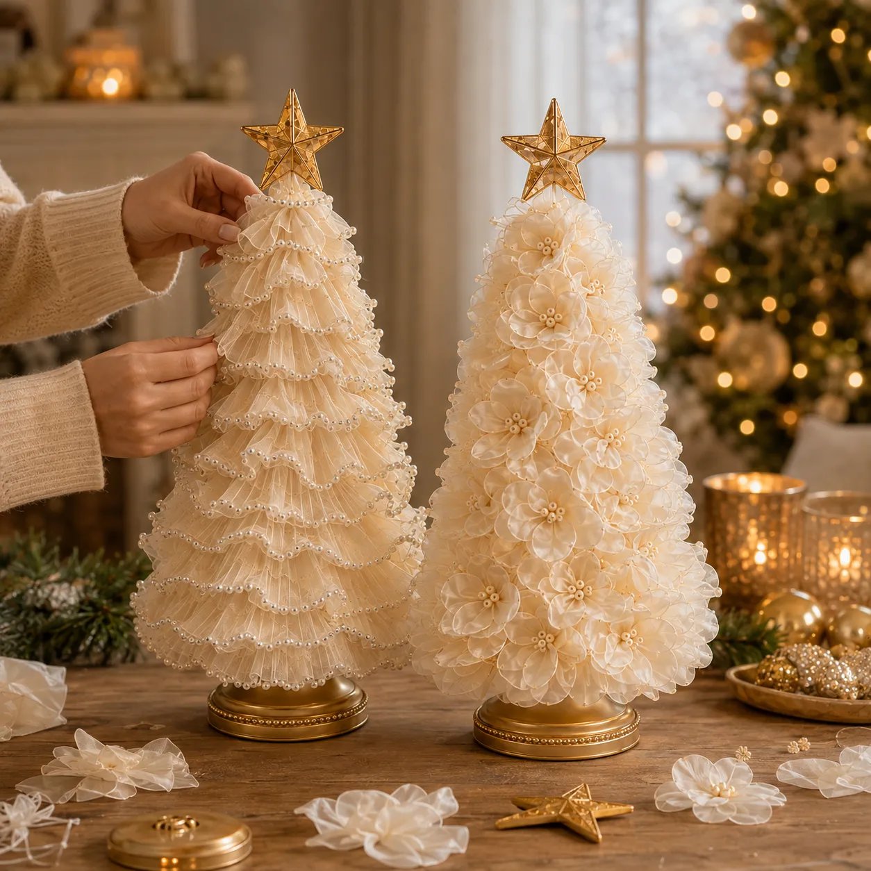 🔥LAST DAY 50% OFF -🎄DIY Lighted Christmas Tree Craft Kit with 6-Hour Timer🌟