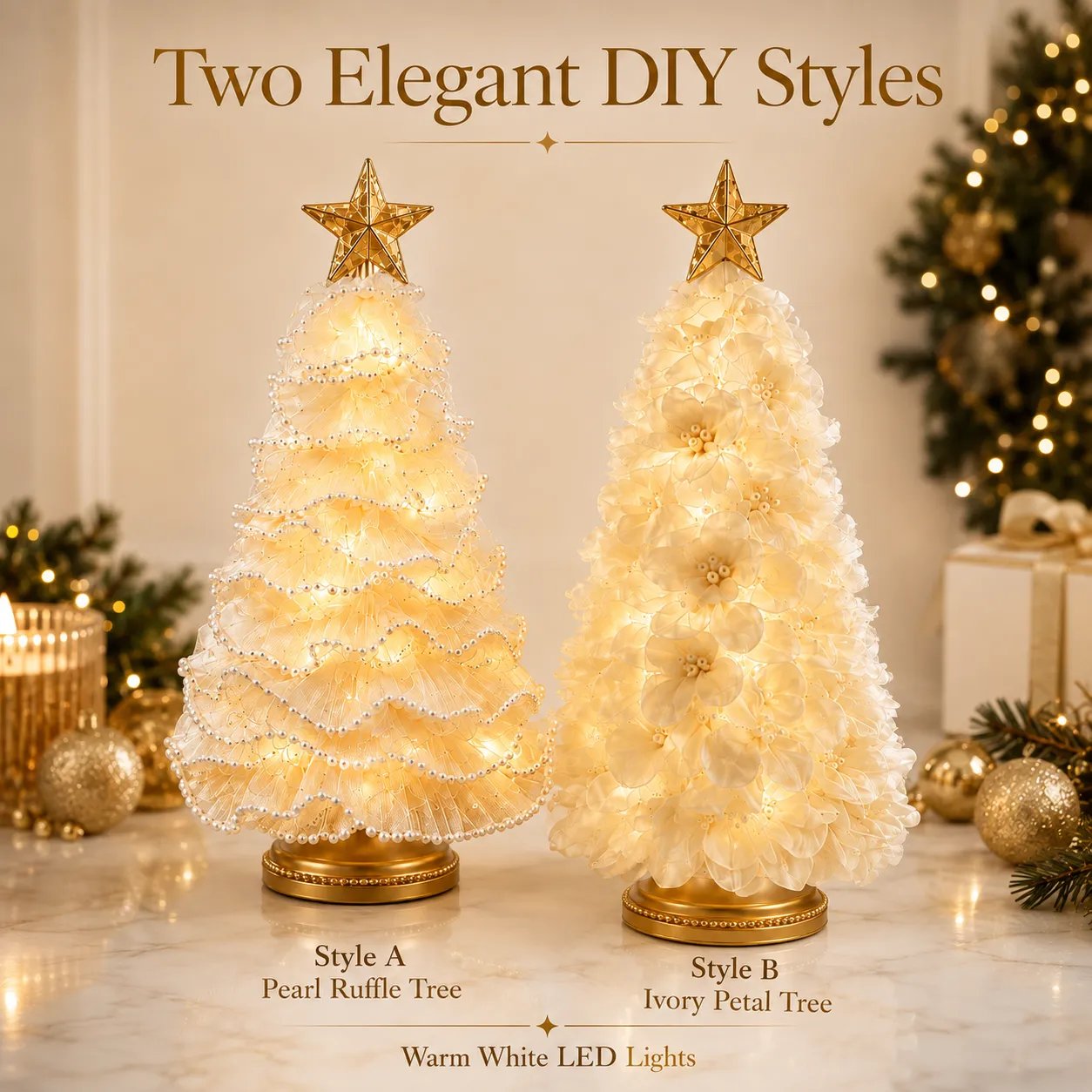 🔥LAST DAY 50% OFF -🎄DIY Lighted Christmas Tree Craft Kit with 6-Hour Timer🌟