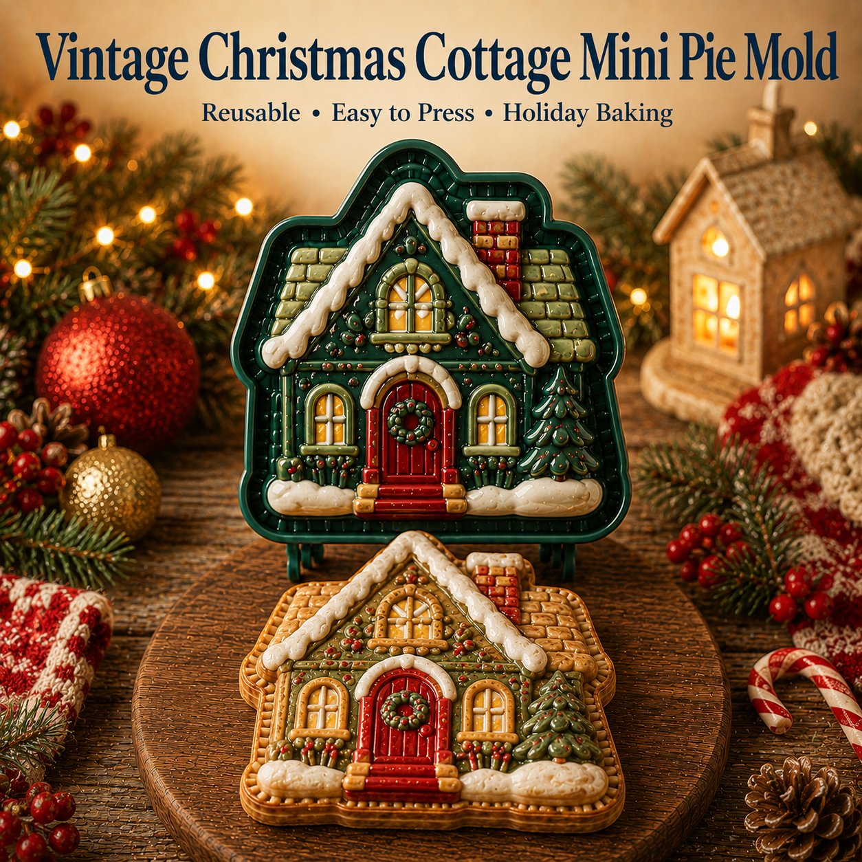 🔥 Last Day 49% OFF – 🎄 9-Design Christmas Mini Pie Mold Collection 🥧✨✈️ Buy 3+ Get Free Shipping