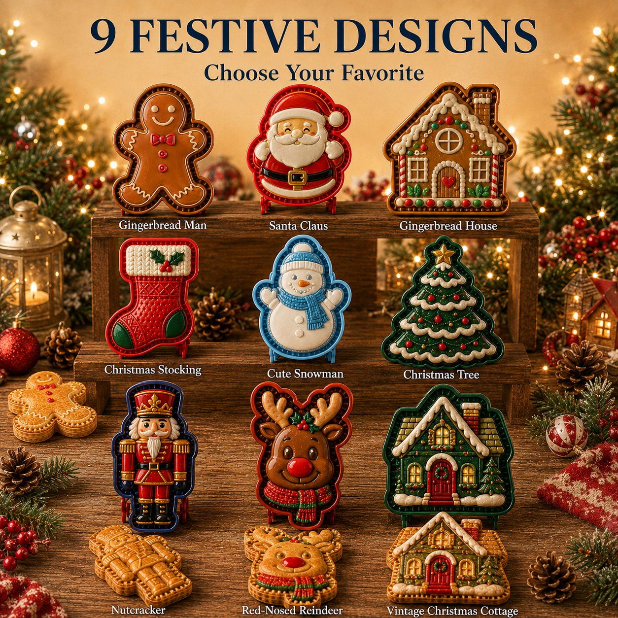 🔥 Last Day 49% OFF – 🎄 9-Design Christmas Mini Pie Mold Collection 🥧✨✈️ Buy 3+ Get Free Shipping