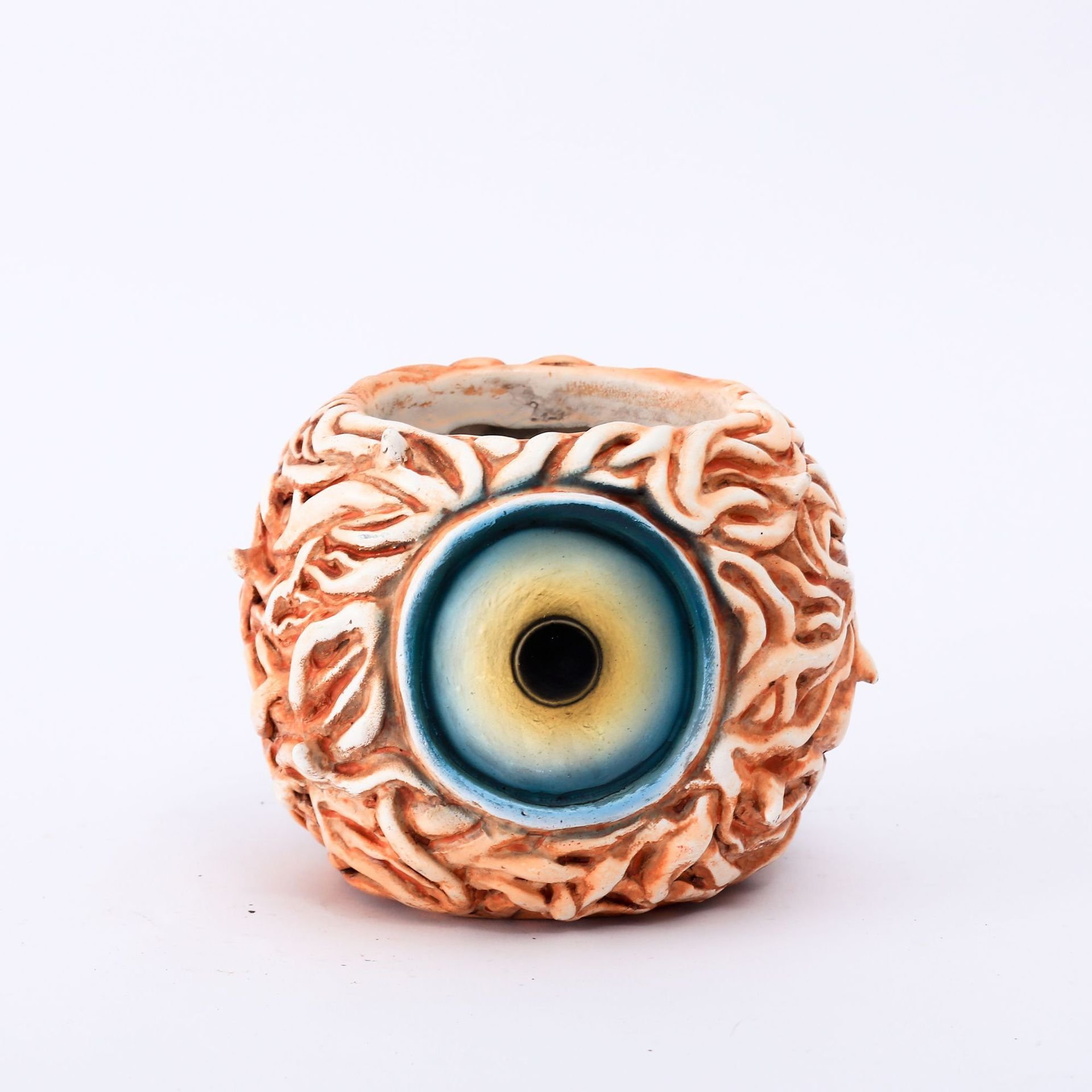 👁️ Handmade Devil's Eye Resin Planter Gothic Spooky Home Decor Pot