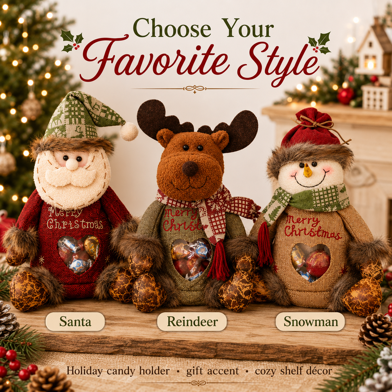 🎉 Last Day Promotion 50% OFF 🎉Christmas Gift Bags Zipper Design