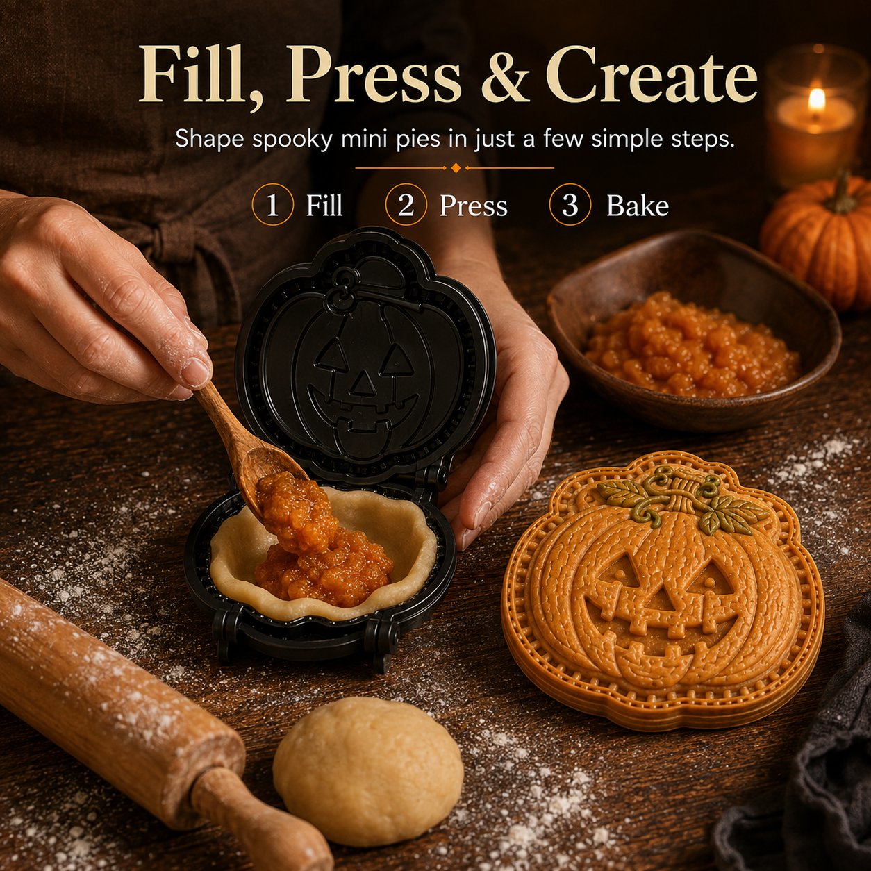 🎃 Halloween Mini Pie Mold Collection🚚 Buy 3+ Get Free Shipping