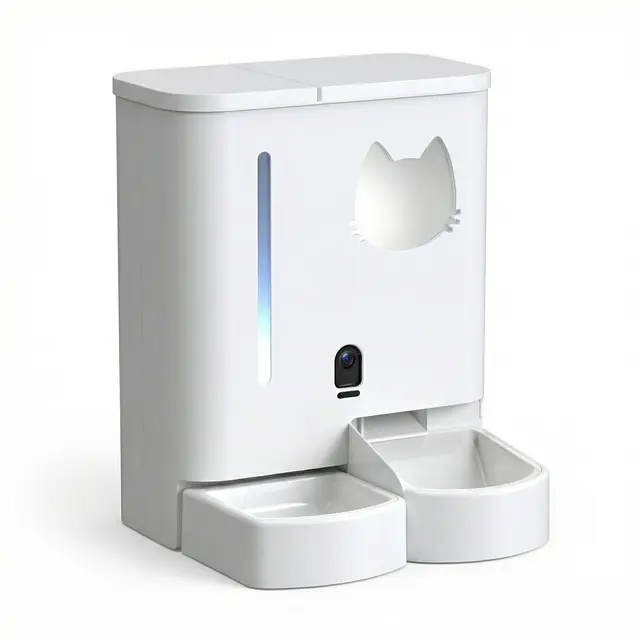 White Smart Pet Feeder