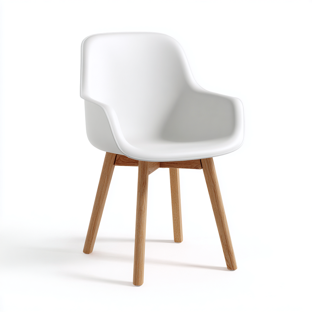 Chaise de jardin polypropylène 58x55x82 cm - blanc - style moderne - adaptée aux espaces extérieurs-Pinegohut