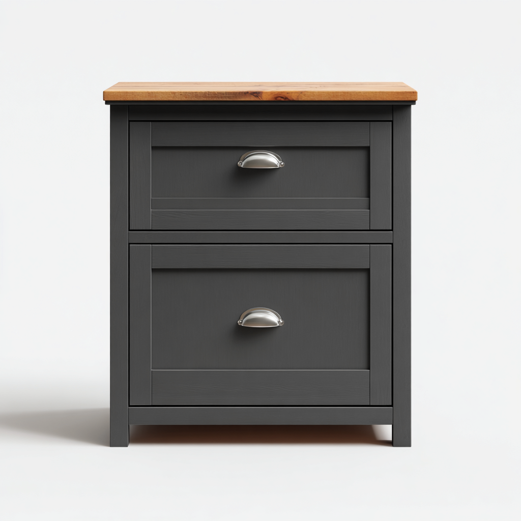 Meuble à chaussures Bois 60x35x70 cm - Gris Marron - Style moderne-Pinegohut