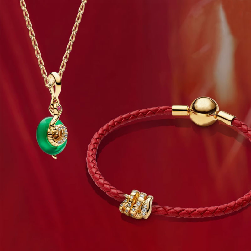 New Golden Hand Rope Chain for the Year of the Snake Women Charms Beads  Jewelry Making Dragon Phoenix cat