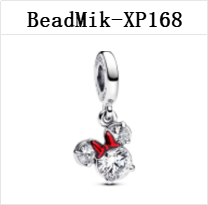 New Design DS 151-200 Mouse 100% S925 Silver Pendant Bead Charms For Fine Jewelry Making Fit Women Girl Bracelet Gift