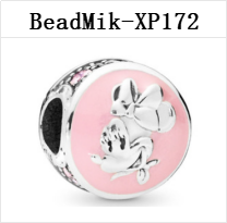 New Design DS 151-200 Mouse 100% S925 Silver Pendant Bead Charms For Fine Jewelry Making Fit Women Girl Bracelet Gift