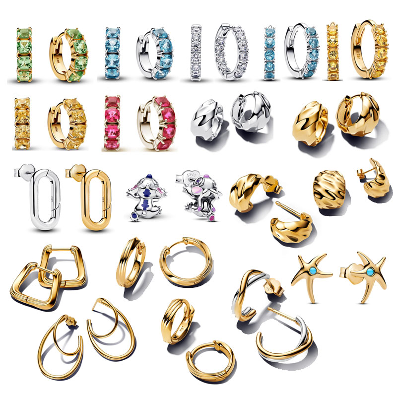 High Quality Copper Alloy Silver Plated Earrings New Earring Accessories Gift Valentine's Day Gift