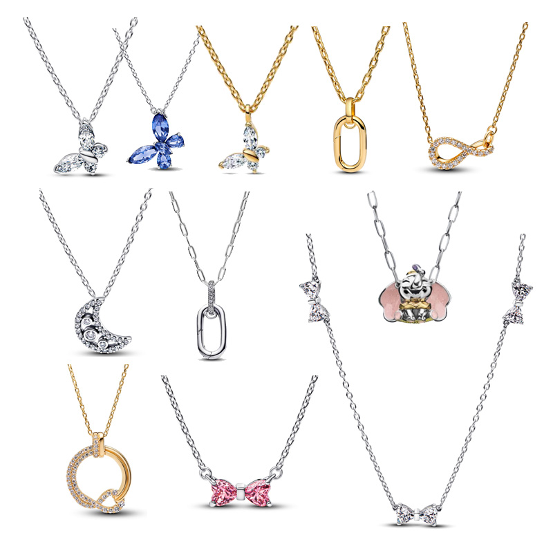 Copper Alloy Silver Plated  New Necklace For Women Beads For Jewelry Making Charm Free Shipping Love Family Tree Rose Mother's Day Gift
