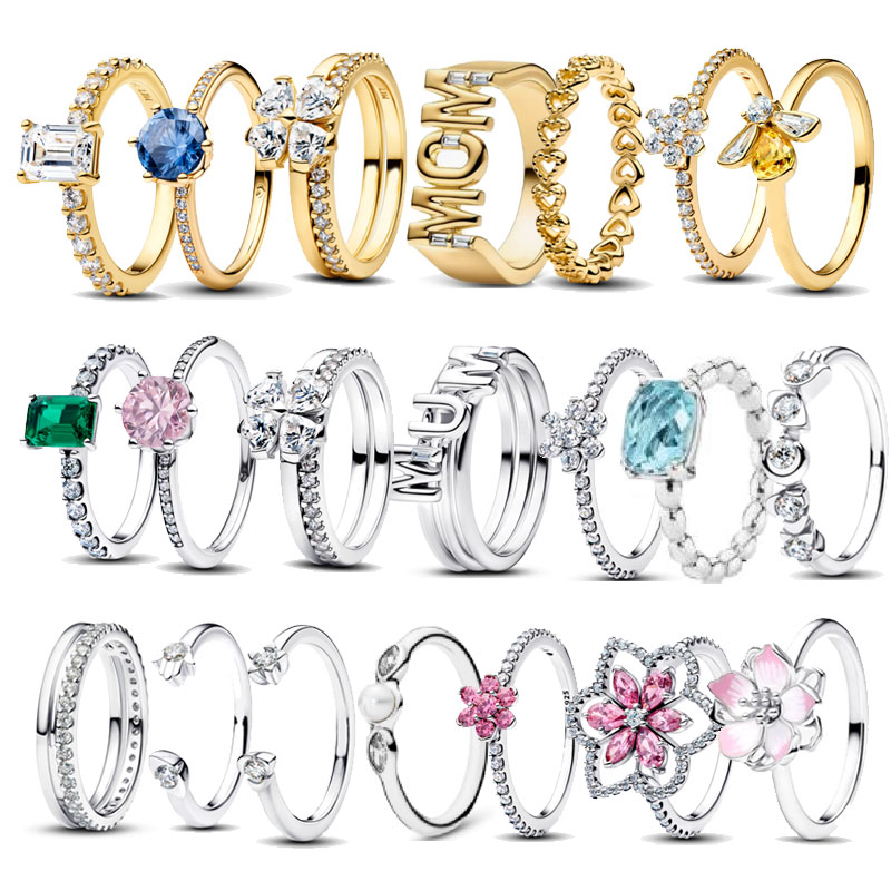 2026 New Silver Plated Copper Alloy Rings For Women Jewelry Sparkling Wave Radiant Heart Brilliance Diamond Ring For Women Free Shipping