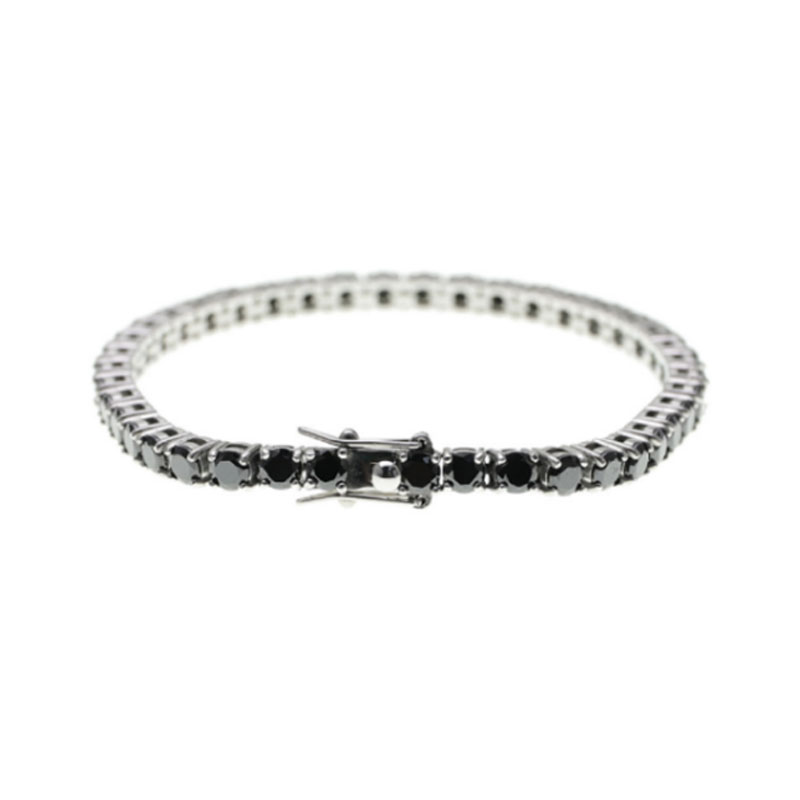 S925 Silver 3mm Tennis Bracelet Full Diamond Zircon Women's High Carbon Diamond Supports Customized Size Zircon Color