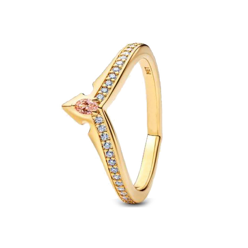 New Silver Plated Copper Alloy Jewelry ME Sparkling Wave Radiant Two-tone Sliding Hear