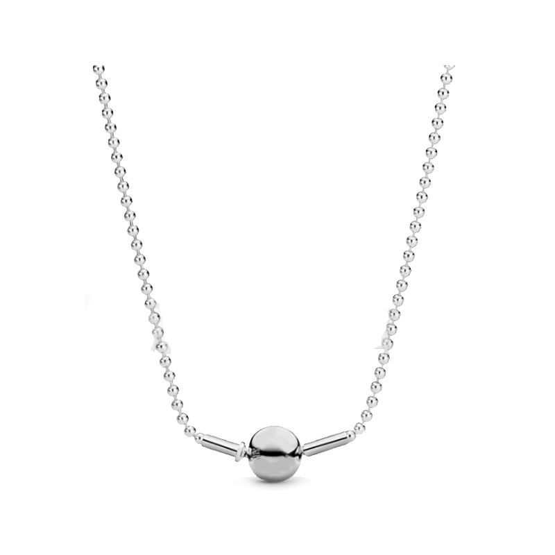 New Necklace 45cm 50cm 60cm Jewelry Making New Copper Alloy Silver Plated Cultured Shell Pearl Necklace For Women Girl Gift Chain With Pedant