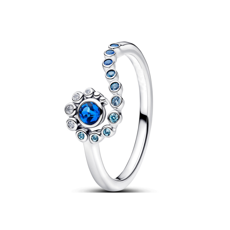 New Silver Plated Copper Alloy Jewelry ME Sparkling Wave Radiant Two-tone Sliding Hear