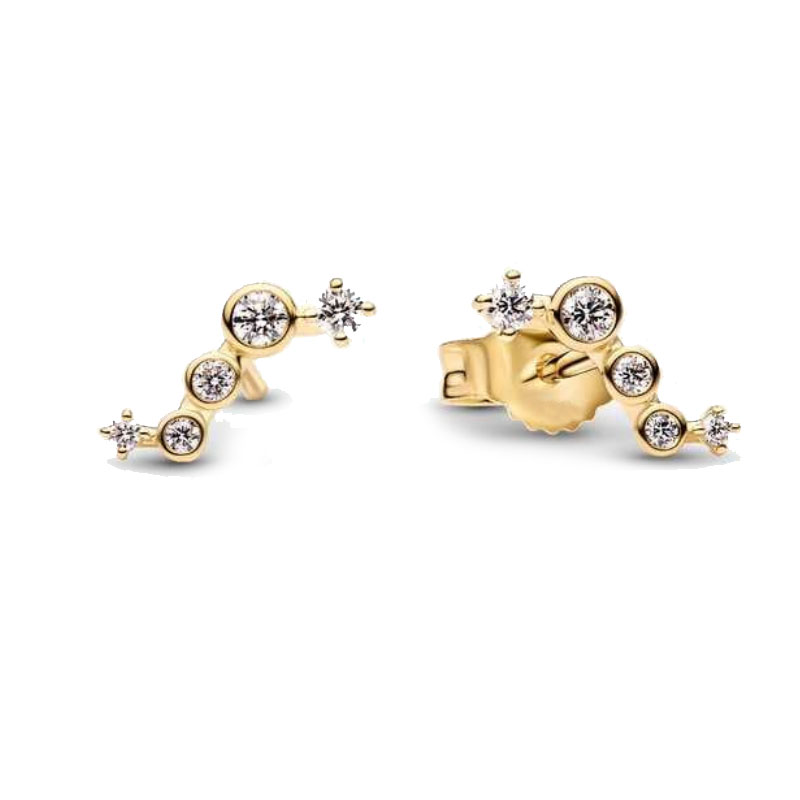 2026 New Zircon Bow Beautiful Butterfly Moon High Quality 925 Silver Earrings New Earring Accessories Gift Valentine's Day Gift