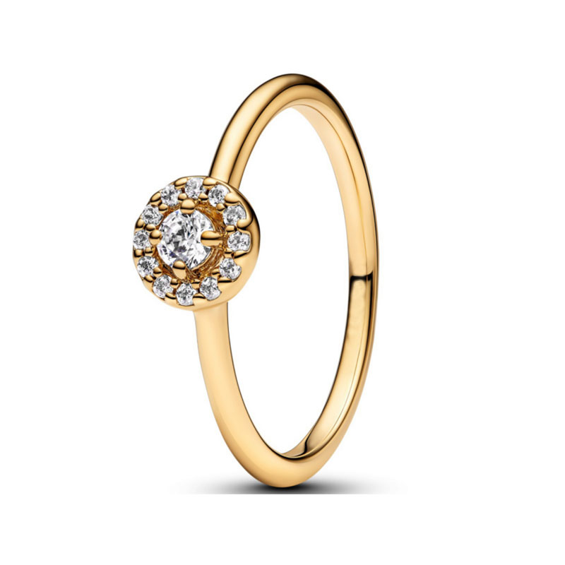 Zirconia Triple Circle Micky Head P 925 Sterling Silver Ring For Women Jewelry Wedding Engagement Girl Gift