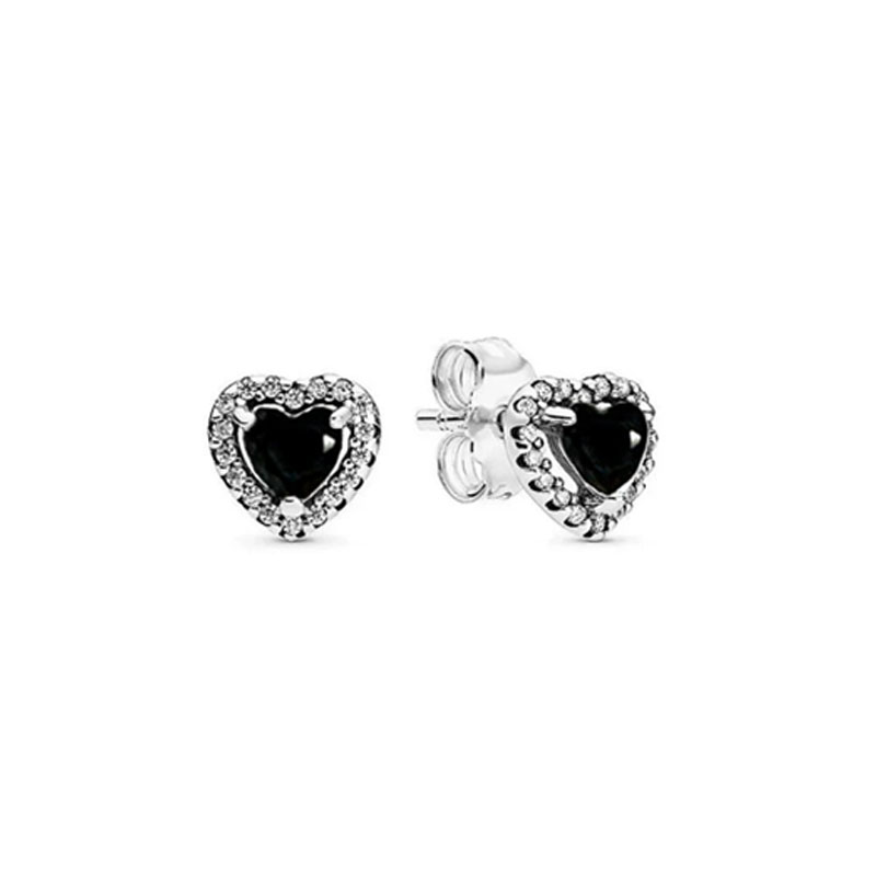 High Quality 925 Silver Earrings With Heart-Shaped Zircon Gemstones For Women Heart Jewelry Mother's Day Gift Valentine's Day Gift