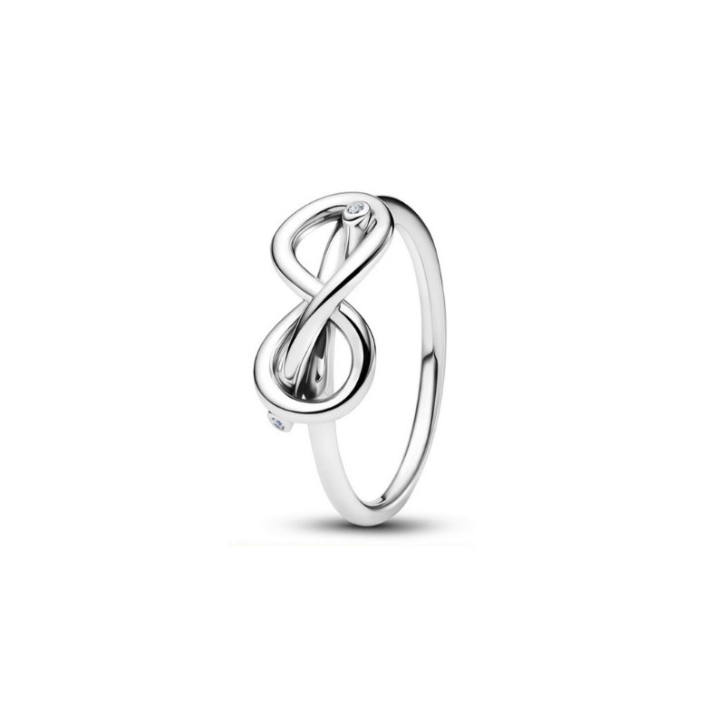 High-Quality 925 Stering Silver New Ring For Women Charm Jewelry Golden Color love Bowknot Symbol Anniversary Gift Party Banquet