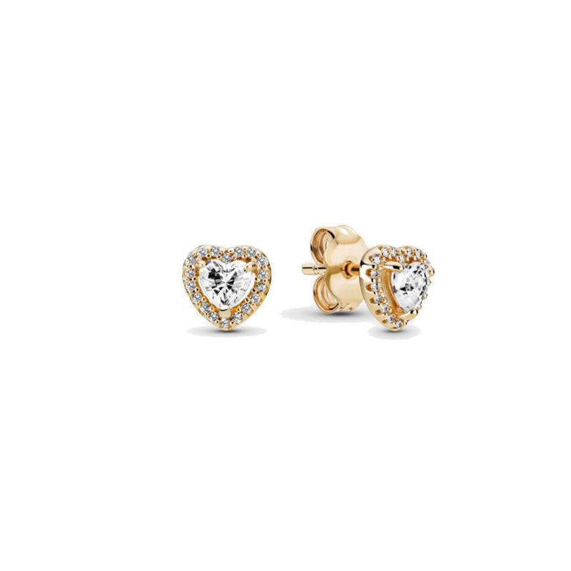 High Quality 925 Silver Earrings With Heart-Shaped Zircon Gemstones For Women Heart Jewelry Mother's Day Gift Valentine's Day Gift